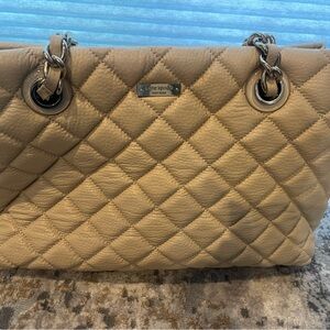 Kate spade cream quilted purse